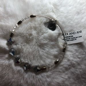 Alex and Ani Swarovski Crystal and Metal Bracelet